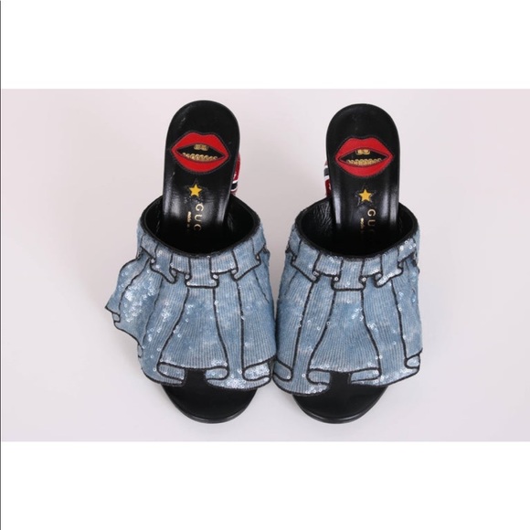 Gucci Owen Ruffle heels. NIB - Picture 7 of 7